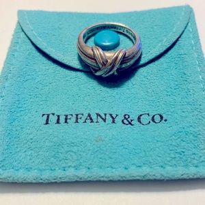 Tiffany & Co. Sterling Silver X Ring